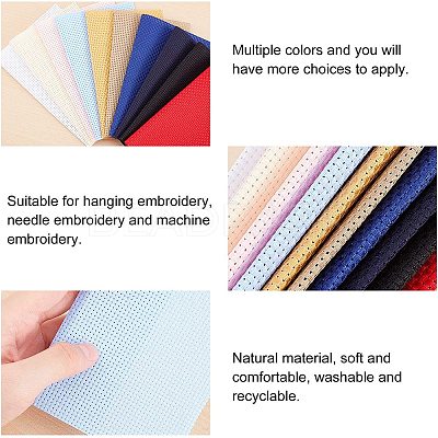 11CT Cross Stitch Fabric Sheets DIY-NB0004-11-1