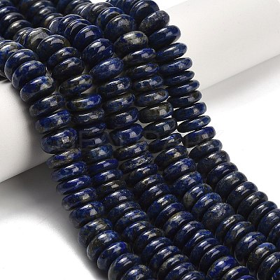 Natural Lapis Lazuli Beads Strands G-H329-B01-6x10mm-1