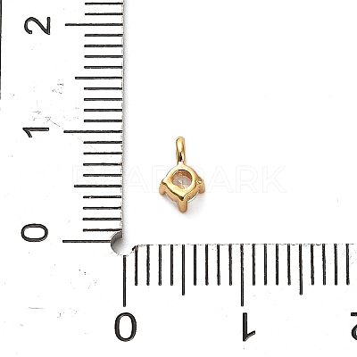 925 Sterling Silver Clear Cubic Zirconia Flat Round Charms STER-U009-07G-01-1
