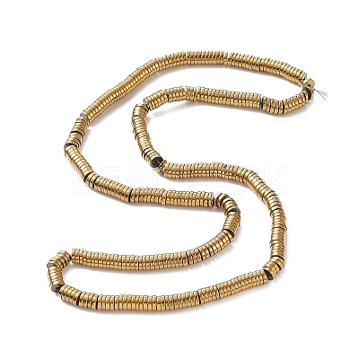 Non-magnetic Synthetic Hematite Beads Strands G-K011-4x1mm-07-1