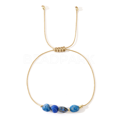 Adjustable Natural Lapis Lazuli Braided Bead Bracelets DH2886-9-1