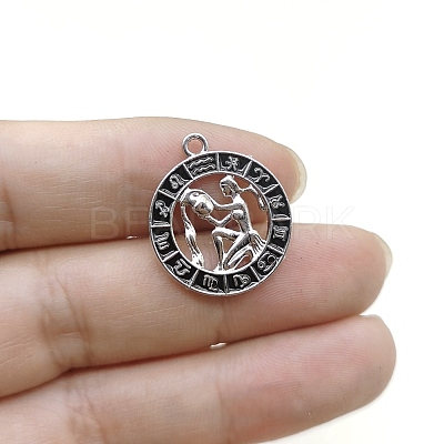 Constellation Themes Alloy Rhinestone Pendants PW-WG6B97D-11-1