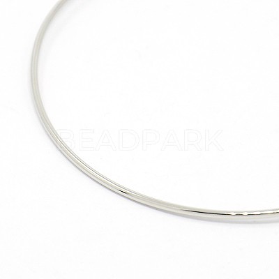 Zinc Alloy Jewelry Thin Bangle Making for Snap Buttons MAK-O004-03-NR-1