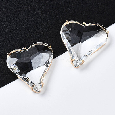 Transparent Glass Pendants X-GLAA-Q088-022-1