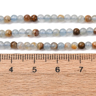 Natural Blue Calcite Beads Strands G-E576-09F-1