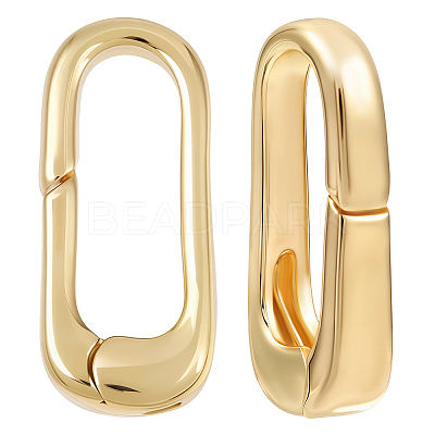 2Pcs Brass Spring Gate Rings FIND-BBC0004-41A-1