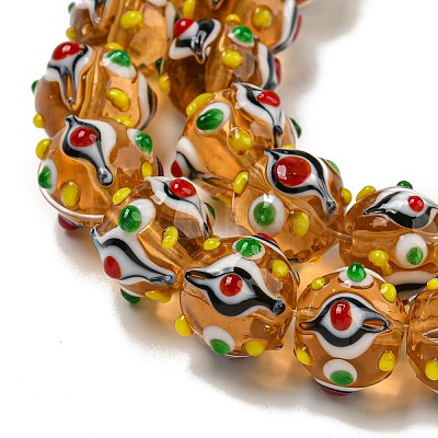 Handmade Lampwork Beads Strands LAMP-N025-05B-1