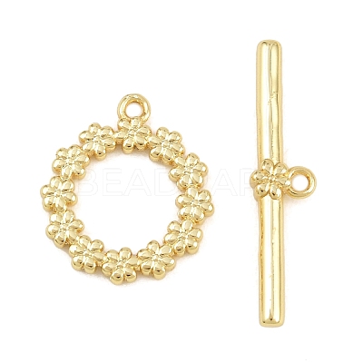 Brass Toggle Clasps KK-G548-34B-G-1