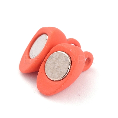 Alloy Magnetic Clasps with Loops PALLOY-P223-B01-08-1