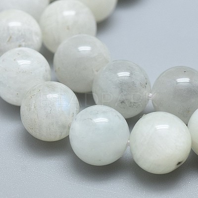 Natural Rainbow Moonstone Beads Strands G-F674-08-8mm-1
