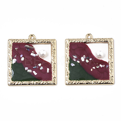 Epoxy Resin Pendants RESI-S381-09C-1