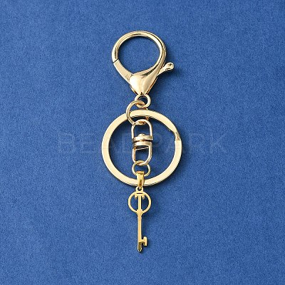 304 Stainless Steel Initial Letter Key Charm Keychains KEYC-YW00004-20-1