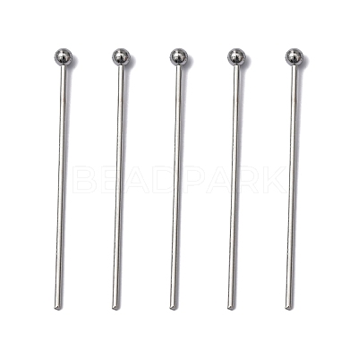 Tarnish Resistant 304 Stainless Steel Ball Head Pins X-STAS-M010-30mm-01-1