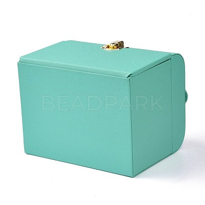 PU Leather Jewelry Organizer Box CON-P012-04B-1