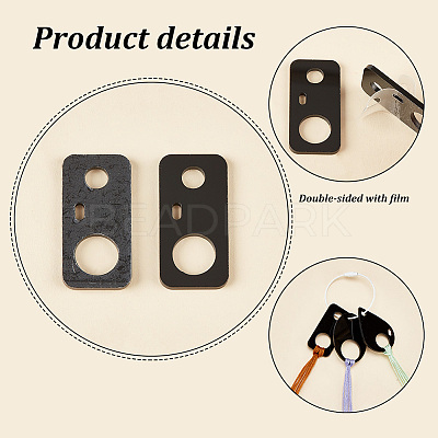 30Pcs 3 Style Acrylic Thread Winding Boards FIND-PH0010-06A-1