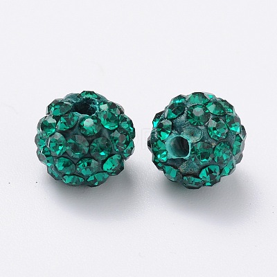Pave Disco Ball Beads RB-Q195-8mm-205-1