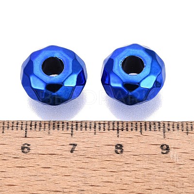 UV Plating Acrylic European Beads OACR-E033-22-06-1
