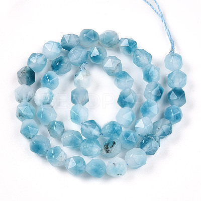 Dyed Natural White Jade Beads Strands G-T139-8mm-45X-1