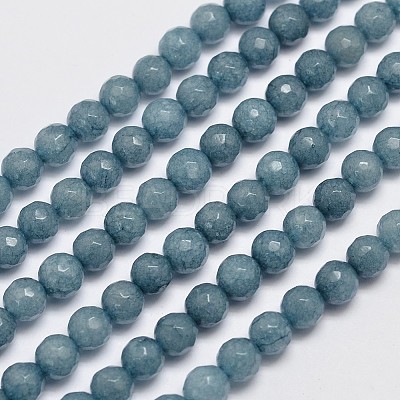Natural Malaysia Jade Bead Strands G-A147-6mm-A01-1