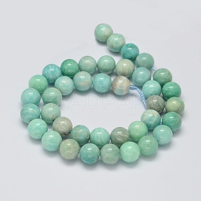 Natural Amazonite Beads Strands G-K068-03-8mm-1