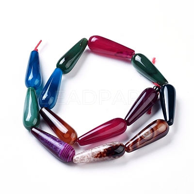 Natural Agate Beads Strands G-L542-A04-1
