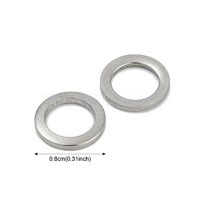 Tarnish Resistant 304 Stainless Steel Linking Rings STAS-F187-51P-8mm-1