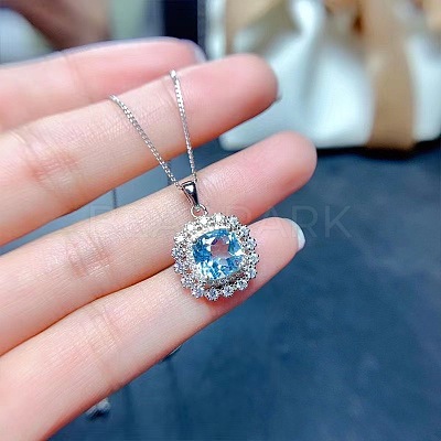 Square Alloy Rhinestone Pendant Necklace & Stud Earring & Finger Ring Sets WG30FCB-01-1