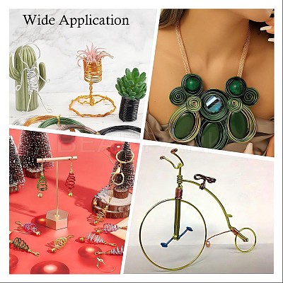 Round Aluminum Craft Wire AW-D009-1mm-10m-08-1