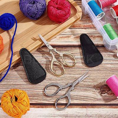 2Pcs Stainless Steel Sewing Scissors TOOL-SC0001-26-1