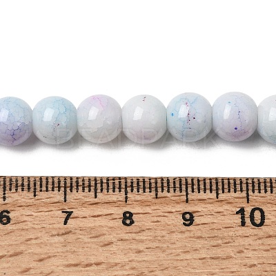 Ombre Effect Dyed Glass Beads Strands GLAA-T031-01O-02-1