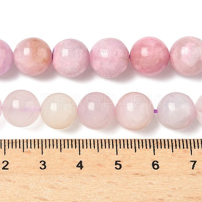 Natural Kunzite Beads Strands G-L478-11-10mm-01-1