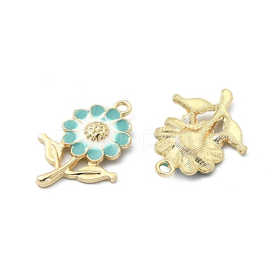 8Pcs Alloy Enamel Pendants ENAM-YW0002-31C-1