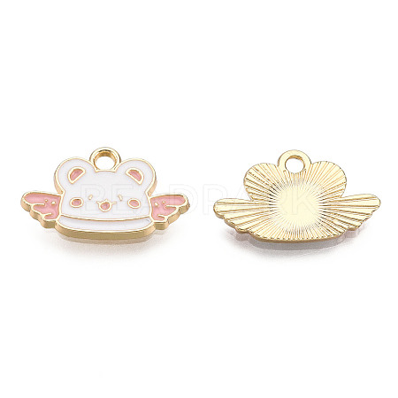 Alloy Enamel Pendants X-PALLOY-N170-034C-NR-1