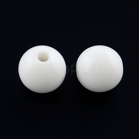 Round Opaque Acrylic Beads X-SACR-R865-10mm-11-1