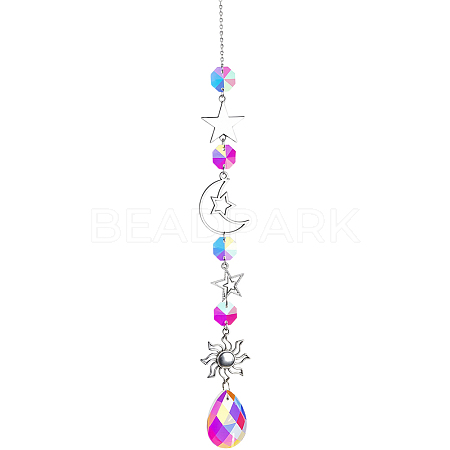 1Pc Iron Big Pendant Decorations DJEW-CN0001-37B-1