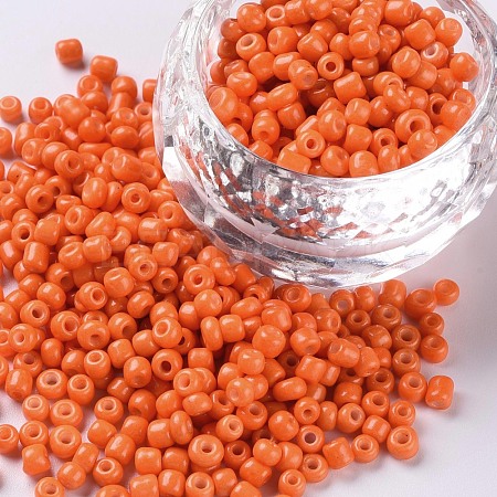 Baking Paint Glass Seed Beads SEED-US0003-4mm-K4-1