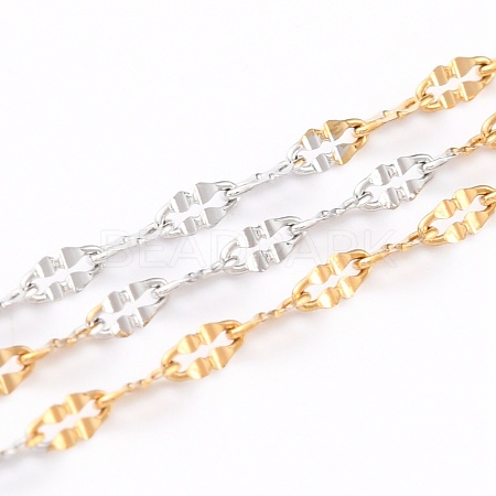 Two-Tone 304 Stainless Steel Dapped Chains CHS-B001-02-1