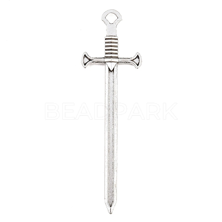 Tibetan Style Alloy Big Pendants AL-CBAC014-01AS-01-1