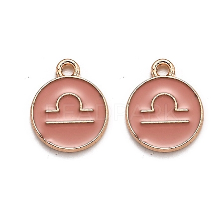 Alloy Enamel Pendants ENAM-S124-01B-11K-1