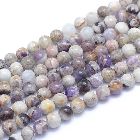 Natural Chevron Amethyst Beads Strands X-G-L552H-06A-1