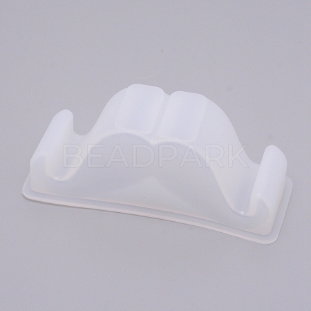 Moustache Mobile Phone Stand Silicone Molds DIY-WH0176-92-1