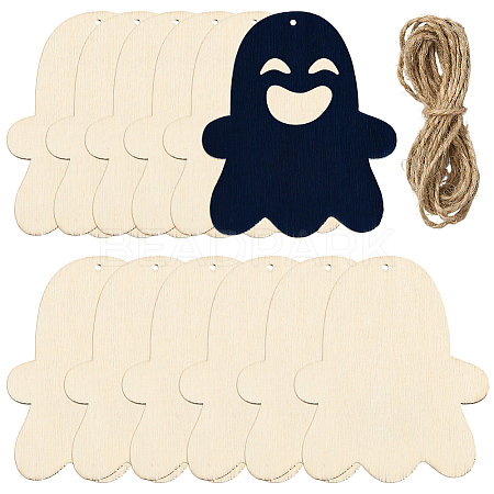 Unfinished Blank MDF Pendants Set for Painting Arts WOOD-WH20008-13A-1