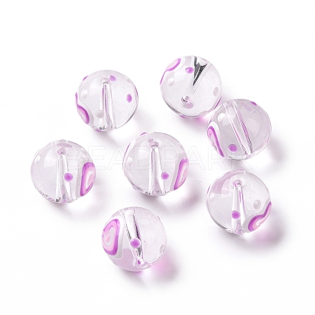 Transparent Glass Beads LAMP-B021-03A-10-1