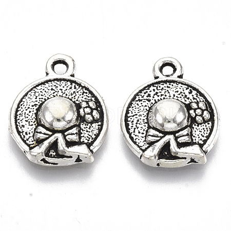 Tibetan Style Alloy Pendants TIBE-N006-43AS-LF-1