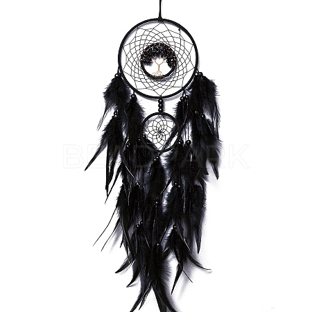 Iron & Glass Chips Pendant Hanging Decoration LS-PW-WG35869-04-1