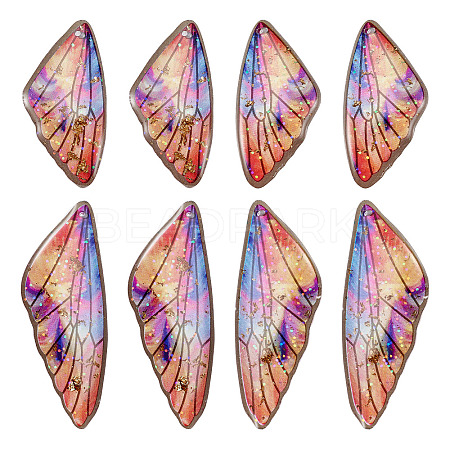 Transparent Resin Wing Pendants Set RESI-TAC0021-01D-1
