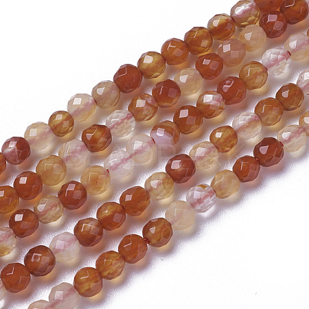 Natural Agate Beads Strands G-F596-35-4mm-1