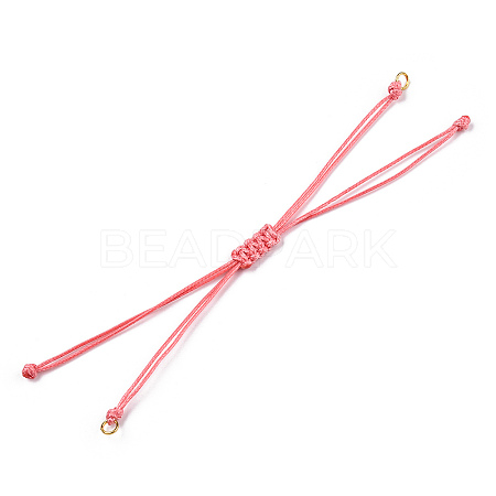 Korean Waxed Polyester Cord Braided Bracelets MAK-T010-06G-1
