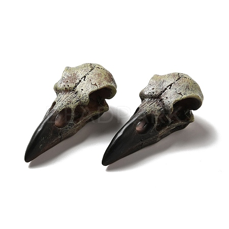 Crow Raven Bird Skull Resin Home Display Decoration RESI-A018-01A-1