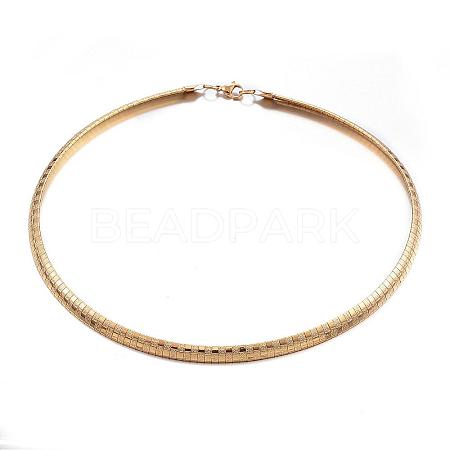 304 Stainless Steel Necklaces NJEW-E080-04G-1